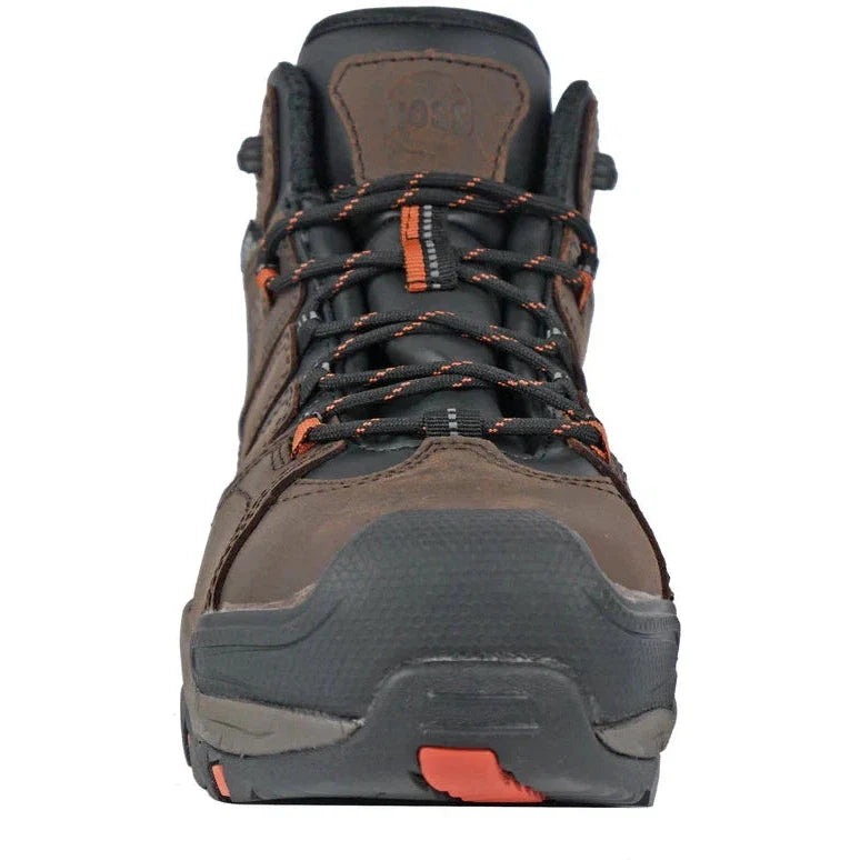 Hoss Men's Tracker Composite Safety Toe Waterproof Work Shoe - Brown - 50251  - Overlook Boots