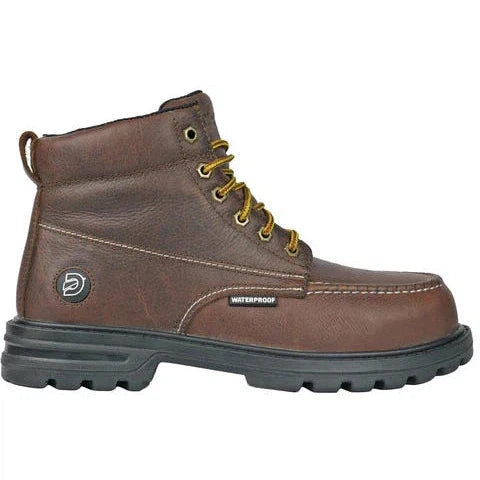DieHard Men's Tundra Composite Toe Waterproof Slip Resistant Work Boot - Brown DH60861  - Overlook Boots