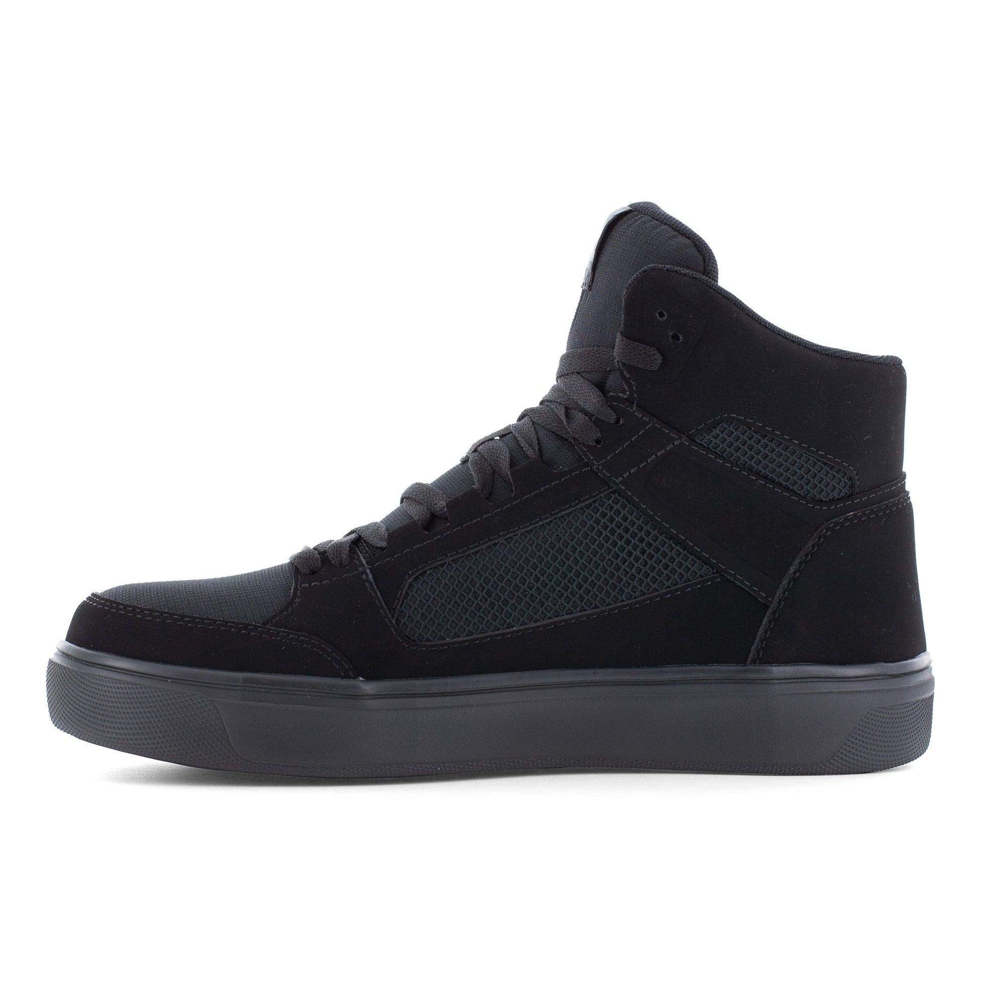 Volcom Men's Evolve Skate Composite Toe High Top Inspired Work Shoe- Black- VM30244 - Overlook Boots