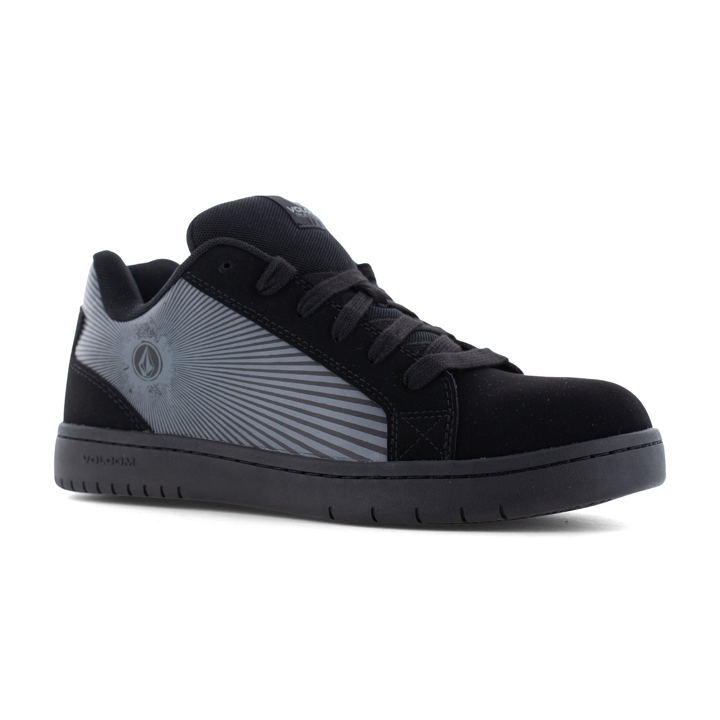 Volcom Men's Stone Op Art Composite Toe Skate Inspired Work Shoe - Black - VM30596 7 / Medium / Black - Overlook Boots