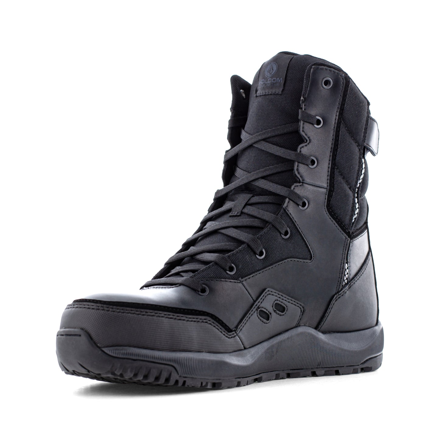 Volcom Men's Street Shield 8" Composite Toe Side Zipper Tactical Duty Boot - Black - VM30704 - Overlook Boots