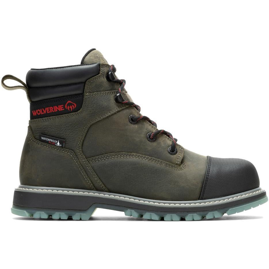 Wolverine Men's Floorhand Lx Cp Steel Toe Waterproof Work Boot -Bungee- W231099 7 / Medium / Brown - Overlook Boots