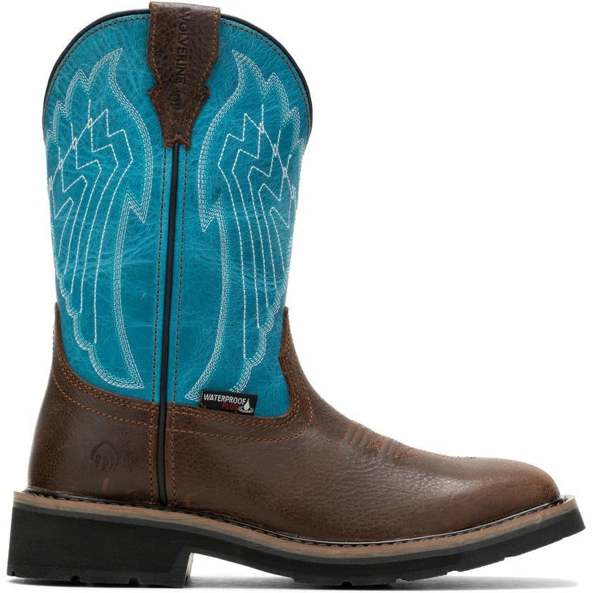 Wolverine Women's Rancher Eagle Steel Toe Wellington Work Boot -Turquoise- W231112 5 / Medium / Turquoise - Overlook Boots