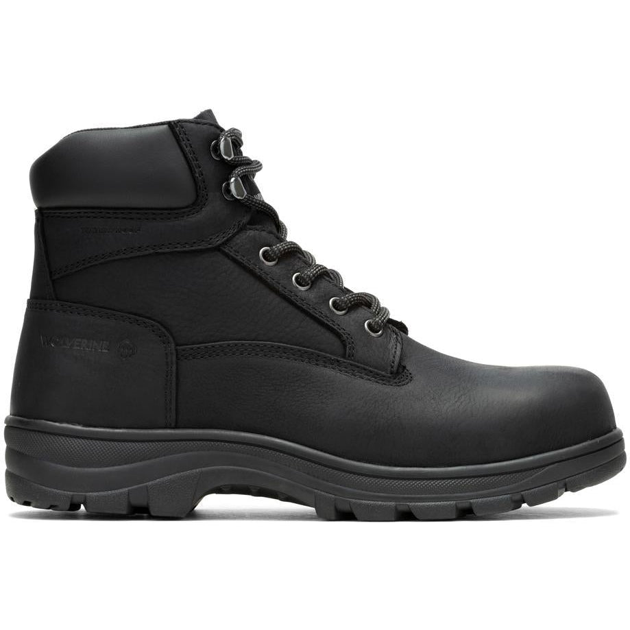 Wolverine Men's Carlsbad Steel Toe Waterproof Work Boot - Black - W231124 5 / Medium / Black - Overlook Boots