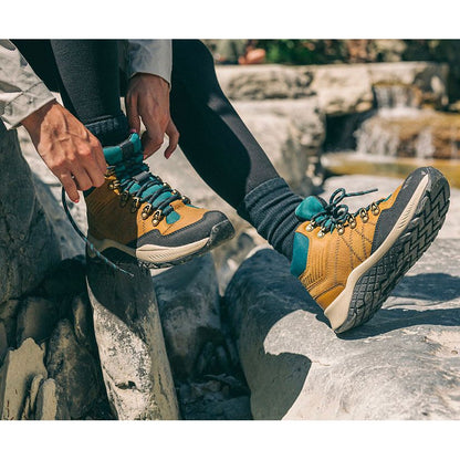 Wolverine Women's Luton Mid Waterproof Outdoor Hiker Boot -Gold- W880386 - Overlook Boots