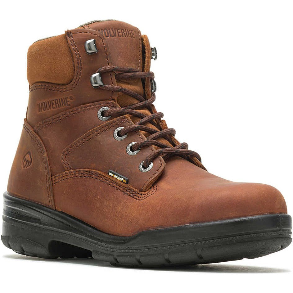 Wolverine Men's Durashocks 6" Soft Toe Work Boot -Brown- W02038  - Overlook Boots