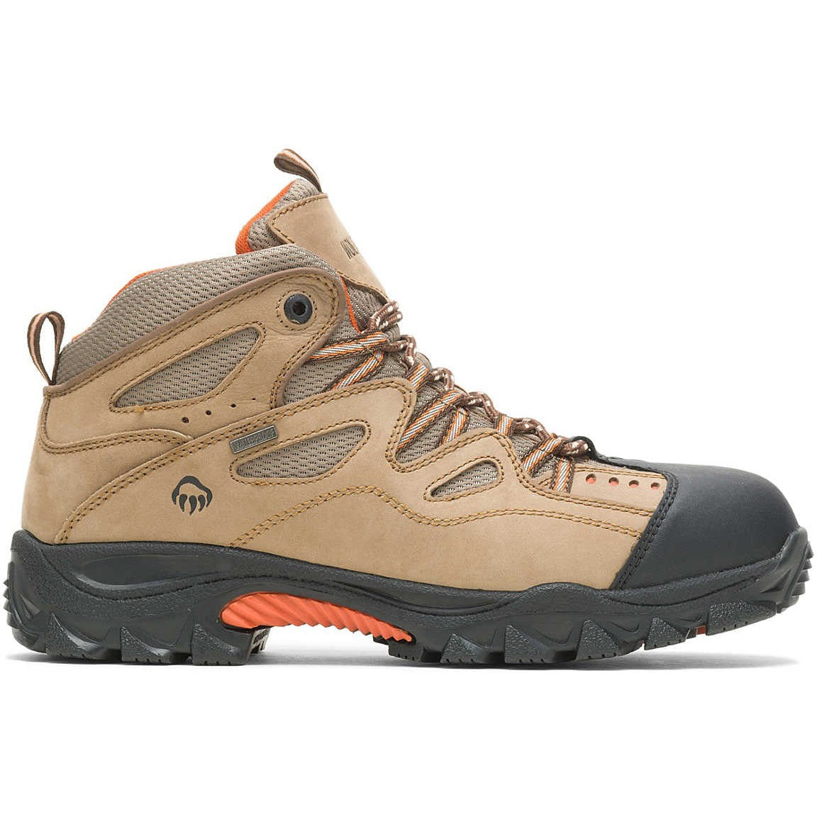 Wolverine Men's Durant Steel Toe Waterproof Work Boot -Brown/Orange- W02625 - Overlook Boots
