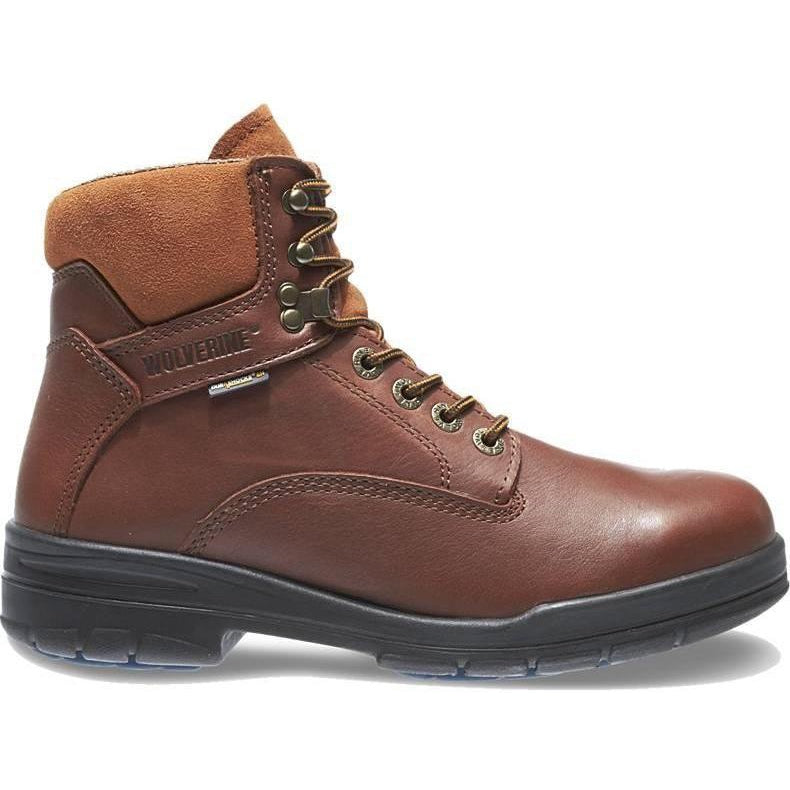 Wolverine Men's DuraShocks Slip Resistant 6" Steel Toe Waterproof Direct Attach Work Boot W03120 7 / Medium / Brown - Overlook Boots