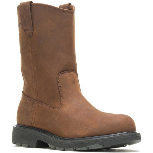 Wolverine Men's DD Steel Toe Wellington Work Boot- Brown- W04707  - Overlook Boots