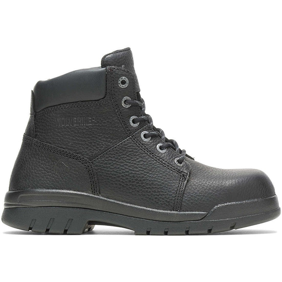 Wolverine Men's Marquette 6" Steel Toe Work Boot - Black - W04714 7 / Medium / Black - Overlook Boots