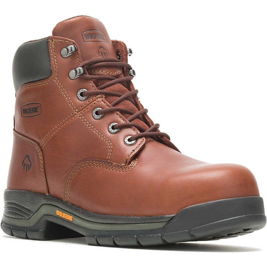 Wolverine Men's Harrison 6" Soft Toe Work Boot - Brown - W04906  - Overlook Boots