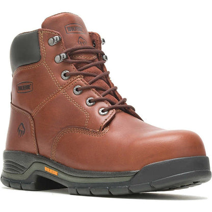 Wolverine Men's Harrison 6" Soft Toe Work Boot - Brown - W04906  - Overlook Boots
