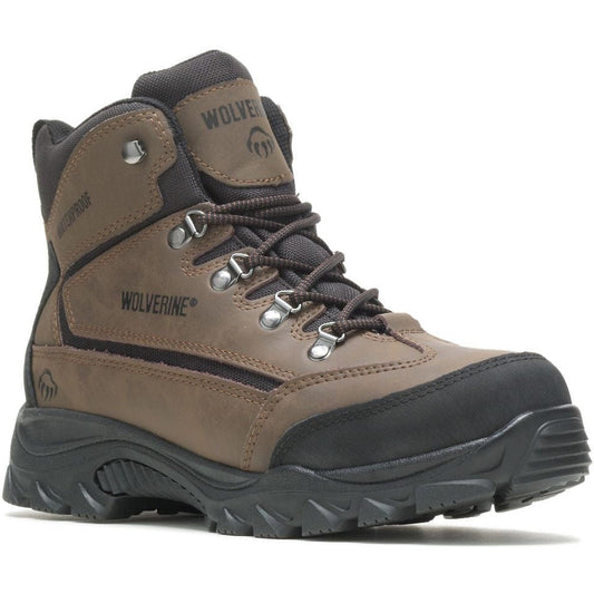 Wolverine Men's Spencer Waterproof Hiking Boot - Brown/Black - W05103  - Overlook Boots