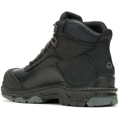Wolverine Men's Overpass 6" Safety Toe Waterproof Composite Toe Work Boot -Black- W080167 - Overlook Boots