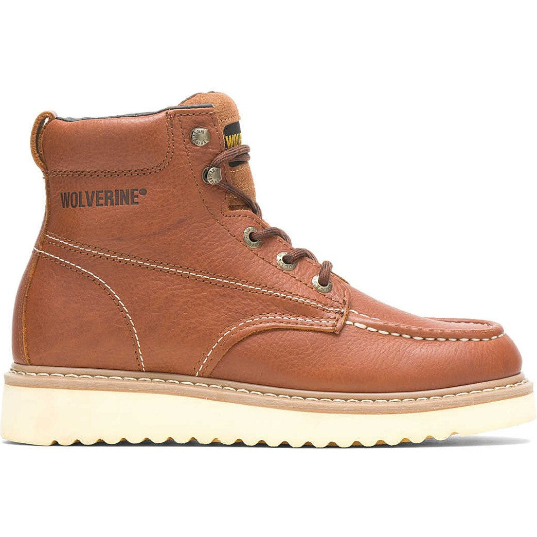 Wolverine Men's 6" Soft Toe Waterproof Work Boot - Tan - W08288 7 / Medium / Tan - Overlook Boots