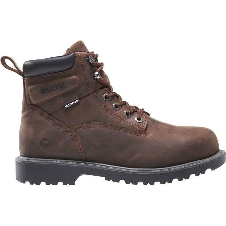 Wolverine Women's Floorhand Steel Toe Waterproof Work Boot - Brown - W10696 - Overlook Boots