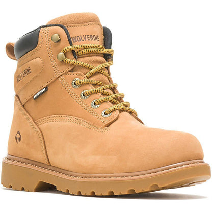 Wolverine Men's Floorhand 6" Soft Toe Waterproof Work Boot - Wheat - W10642 - Overlook Boots