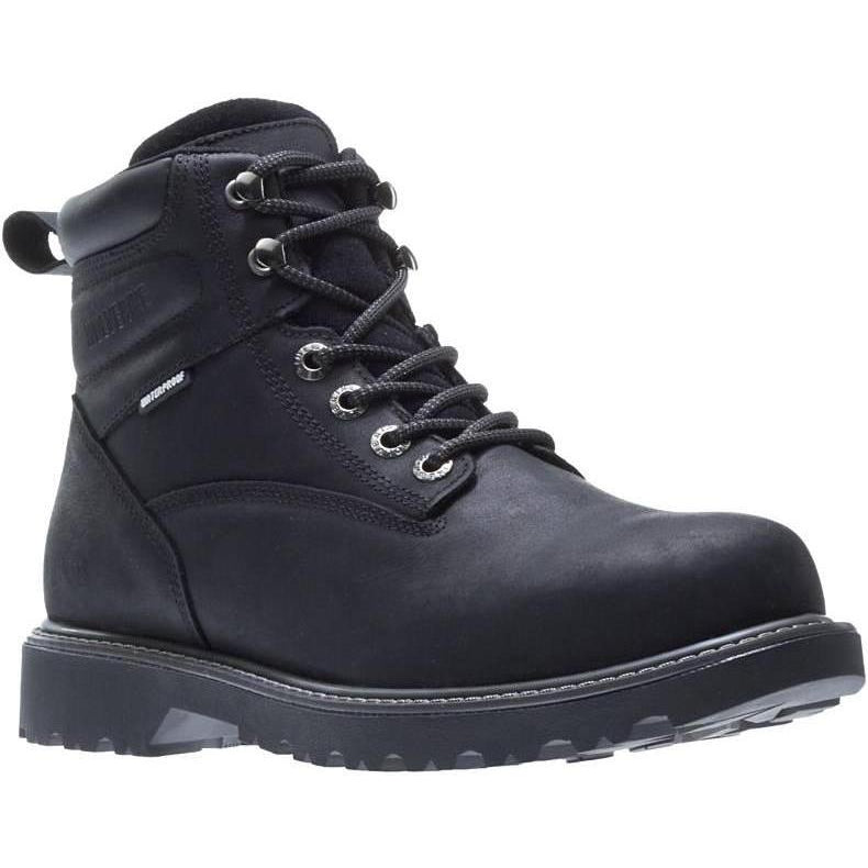 Wolverine Women's Floorhand Steel Toe Waterproof Work Boot - Black - W201153 5 / Medium / Black - Overlook Boots
