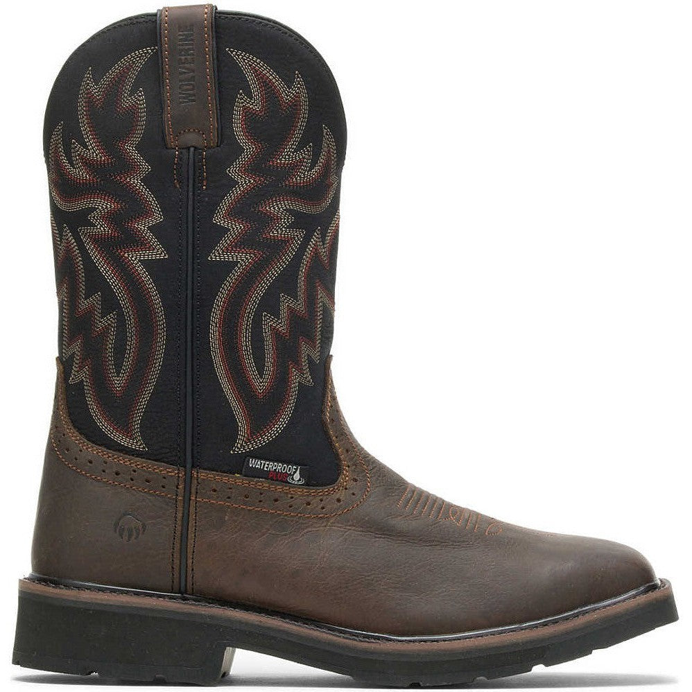 Wolverine Men's Rancher Soft Toe Waterproof Western Work Boot- Brown- W10768 - Overlook Boots
