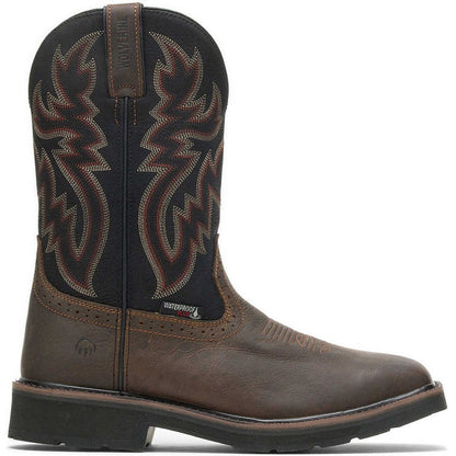 Wolverine Men's Rancher Soft Toe Waterproof Western Work Boot- Brown- W10768 - Overlook Boots