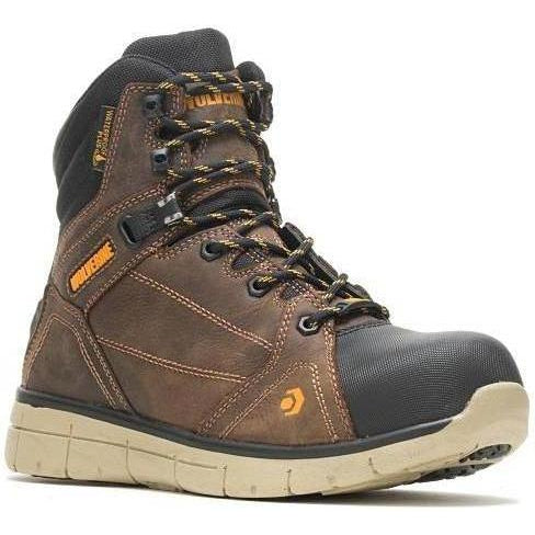Wolverine Men's Rigger EPX 6" Safety Toe Waterproof Wedge Work Boot Brown - W10797 7 / Medium / Brown - Overlook Boots