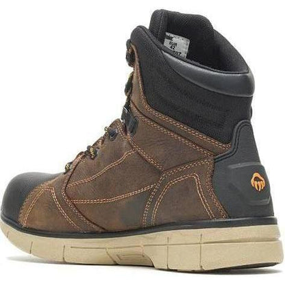 Wolverine Men's Rigger EPX 6" Safety Toe Waterproof Wedge Work Boot Brown - W10797 - Overlook Boots