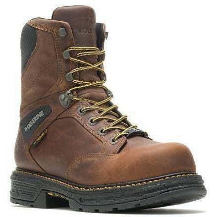 Wolverine Men's Hellcat 8" Soft Toe Waterproof Work Boot - Tobacco - W200065 7 / Medium / Tobacco - Overlook Boots