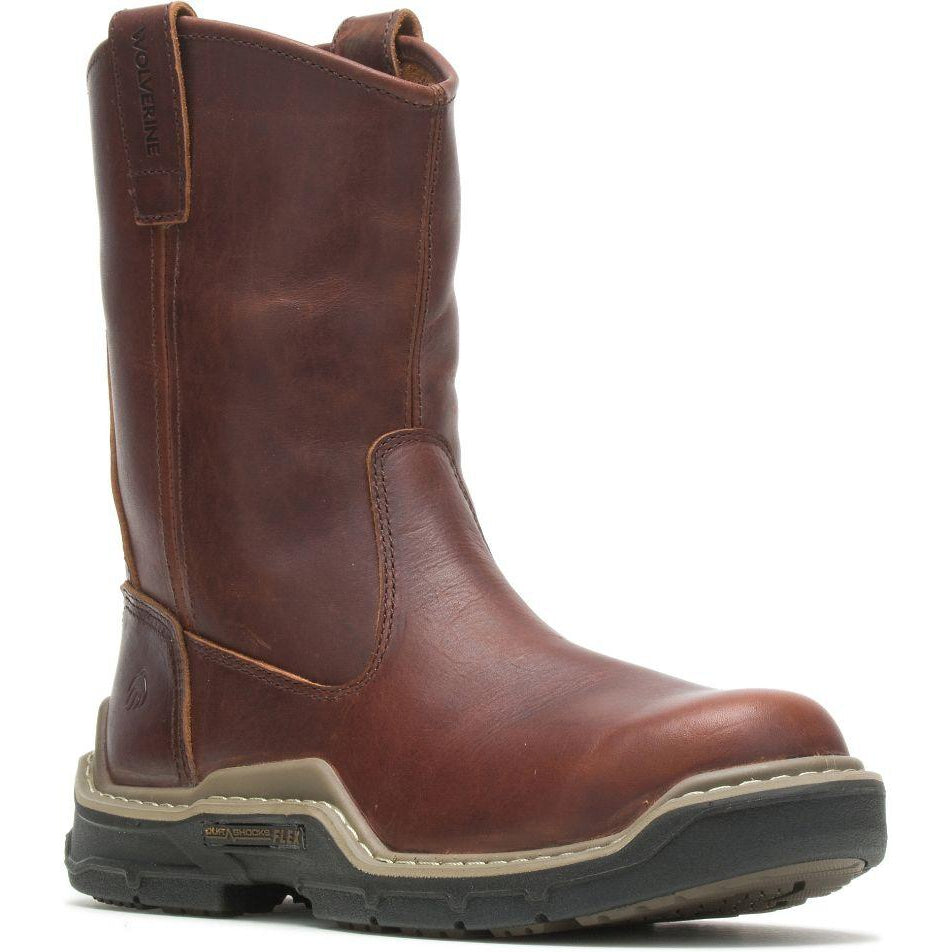 Wolverine Men's Raider Durashocks Composite Toe Wellington Work Boot- W211105 7 / Medium / Brown - Overlook Boots