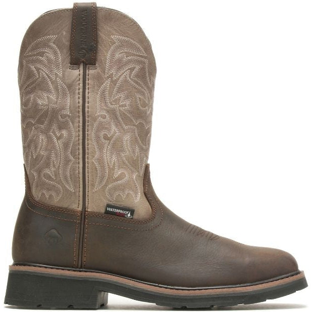 Wolverine Men's Rancher Waterproof Wellington Steel Toe Work Boot Brown W221030 7 / Medium / Brown - Overlook Boots