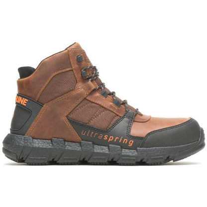 Wolverine Men's Rev 6" UltraSpring Durashocks Steel Toe Work Boot - Tobacco - W220018 - Overlook Boots