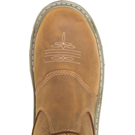 Wolverine Men's Raider Durashocks Waterproof Western Work Boot Brown W220038 - Overlook Boots