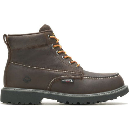 Wolverine Men's Floorhand 6" Soft Toe Waterproof Work Boot -Coffee- W230025 7 / Medium / Brown - Overlook Boots