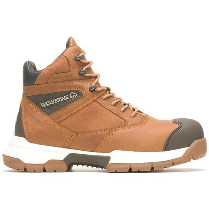 Wolverine Men's Rush Ultraspring 6" Waterproof Carbonmax Work Boot -Honey- W231040 7 / Medium / Wheat - Overlook Boots