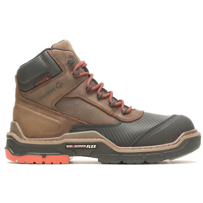 Wolverine Men's Raider Durashocks 6" Waterproof Carbonmax Work Boot -Brown- W231042 7 / Medium / Brown - Overlook Boots