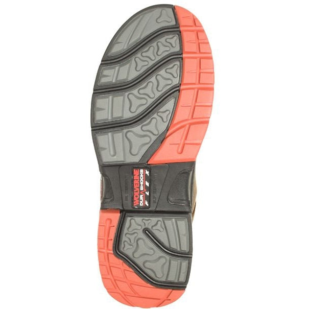 Wolverine Men's Raider Durashocks 6" Waterproof Carbonmax Work Boot -Brown- W231042 - Overlook Boots