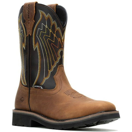 Wolverine Men's Rancher Eagle Steel Toe Waterproof Wellington Work Boot -Brown- W231109 - Overlook Boots