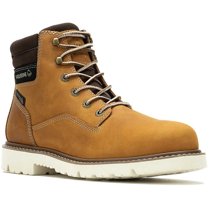 Wolverine Men's Revival 6" Soft Toe Waterproof Work Boot - Wheat - W240008 - Overlook Boots
