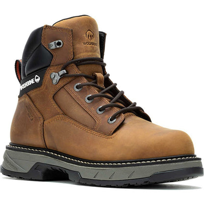 Wolverine Men's Reforce EnergyBound 6" Soft Toe Waterproof Work Boot- Cashew- W240009 7 / Medium / Brown - Overlook Boots