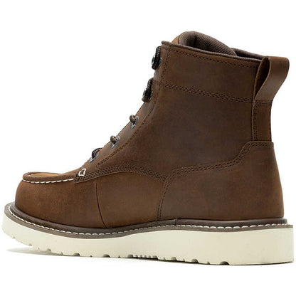 Wolverine Men's Trade 6" Soft Toe Wedge Unlined Work Boot- Brown- W240012  - Overlook Boots