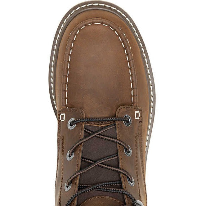 Wolverine Men's Trade 6" Soft Toe Wedge Unlined Work Boot- Brown- W240012  - Overlook Boots