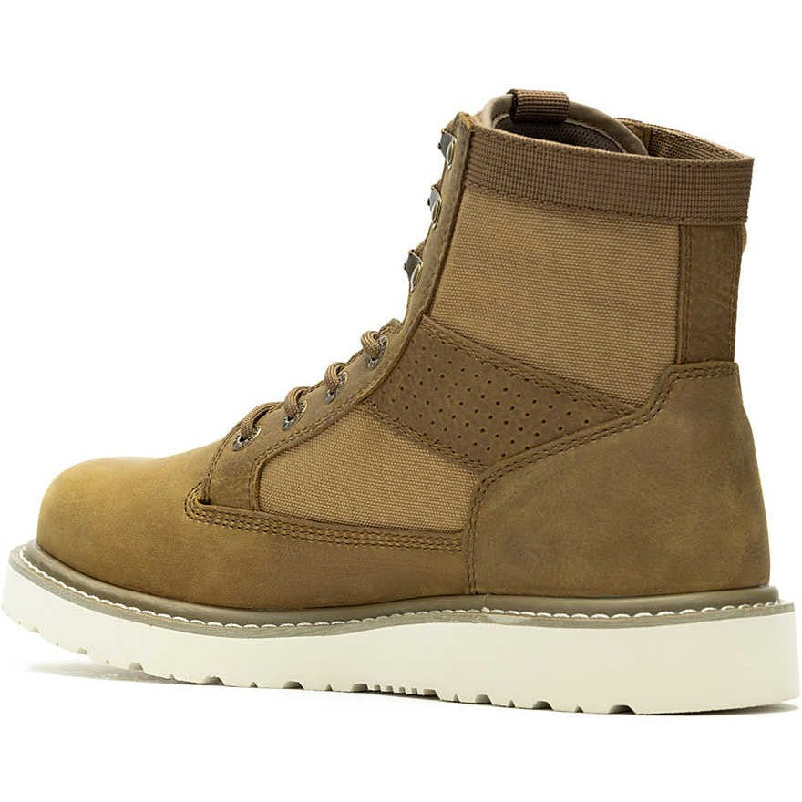 Wolverine Men's Trade Canvas 6" Soft Wedge Unlined Work Boot- Coyote- W240014  - Overlook Boots