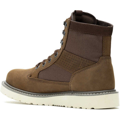 Wolverine Men's Trade Canvas 6" Soft Toe Wedge Unlined Work Boot- Brown- W240015  - Overlook Boots