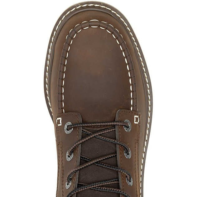 Wolverine Men's Trade 8" Soft Toe Wedge Unlined Work Boot- Brown- W240020  - Overlook Boots