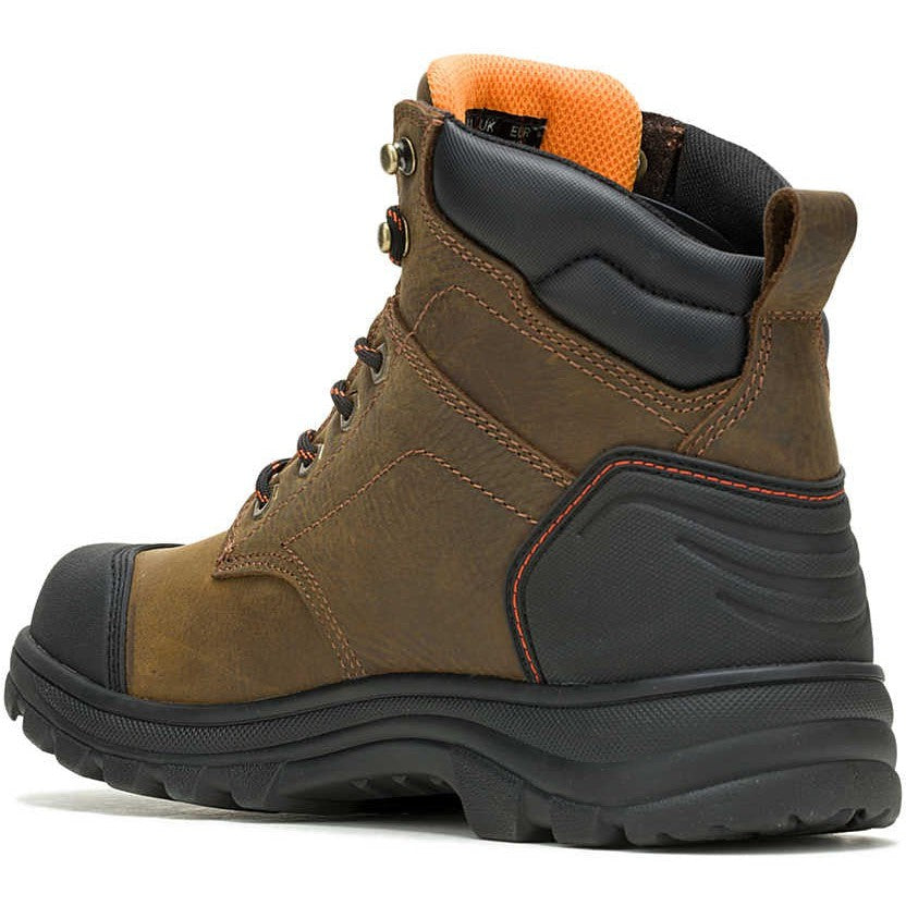 Wolverine Men's Carlsbad 6" Cap Soft Toe Waterproof Work Boot -Brown- W240055 - Overlook Boots