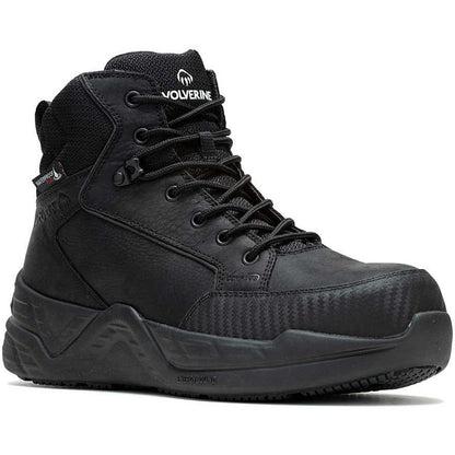 Wolverine Men's ProShift LX 6" Soft Toe Waterproof Work Boot- Black- W240001 - Overlook Boots