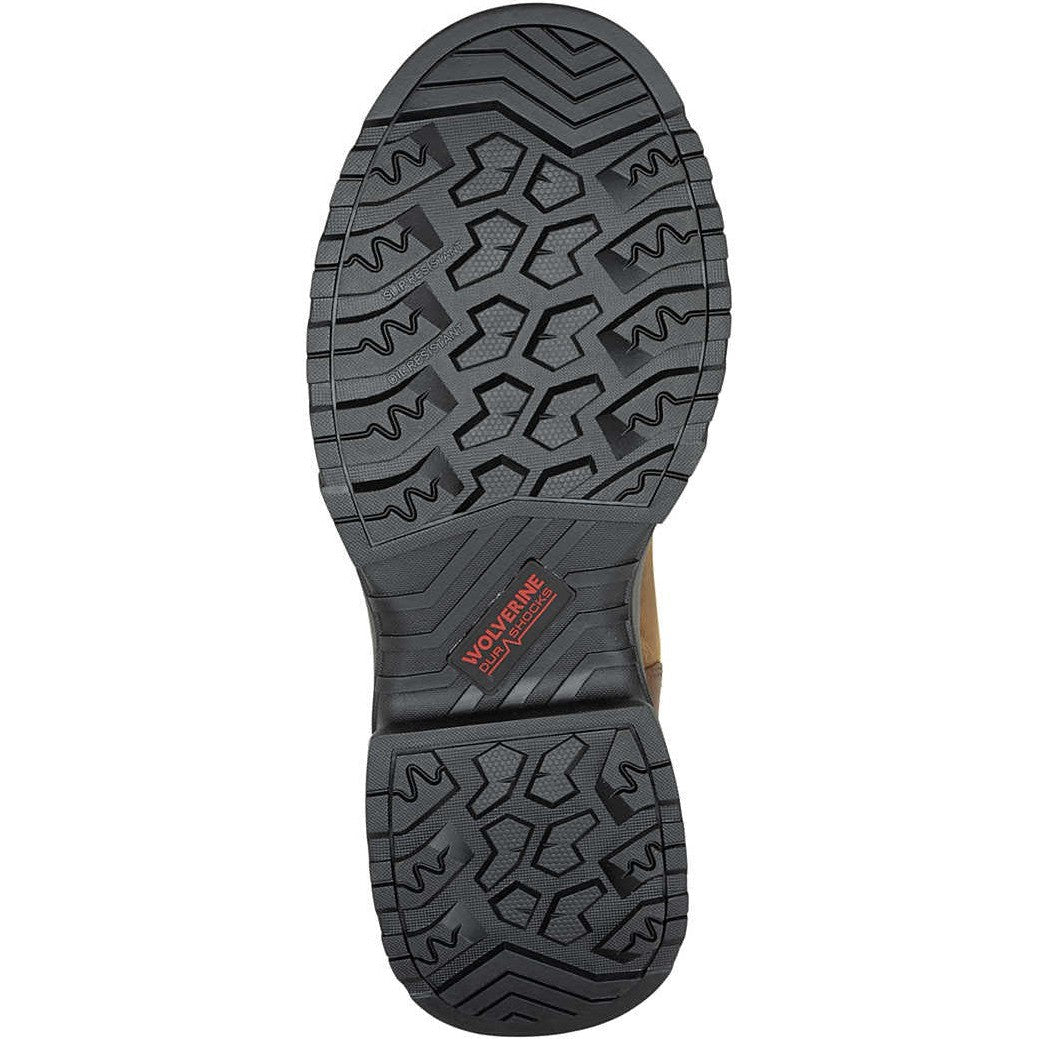 Wolverine Men's Reforce 10" Composite Toe Waterproof Wellington Work Boot- Cashew- W241027 - Overlook Boots
