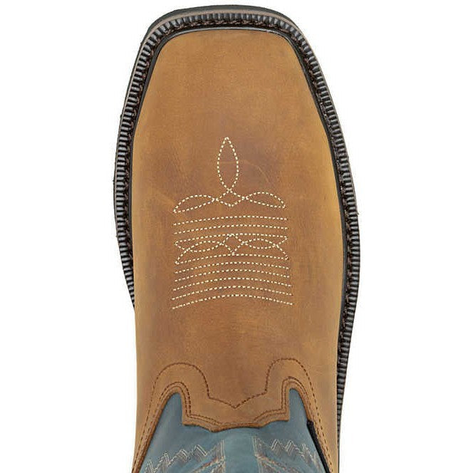 Wolverine Men's Rancher Arrow Steel Toe Waterproof Western Work Boot- Blue - W241050 - Overlook Boots