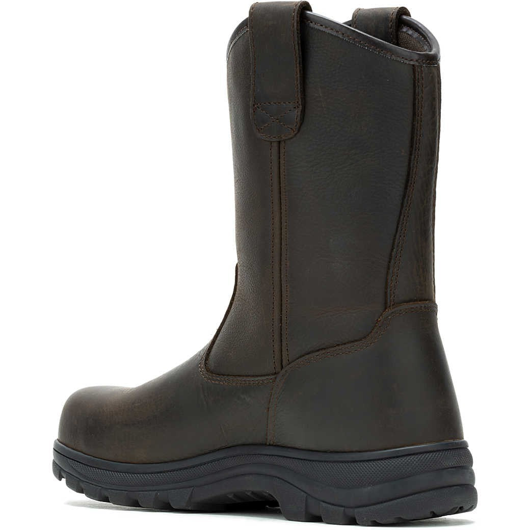 Wolverine Men's Carlsbad 10" Steel Toe Waterproof Wellington Work Boot- Brown- W241066 - Overlook Boots