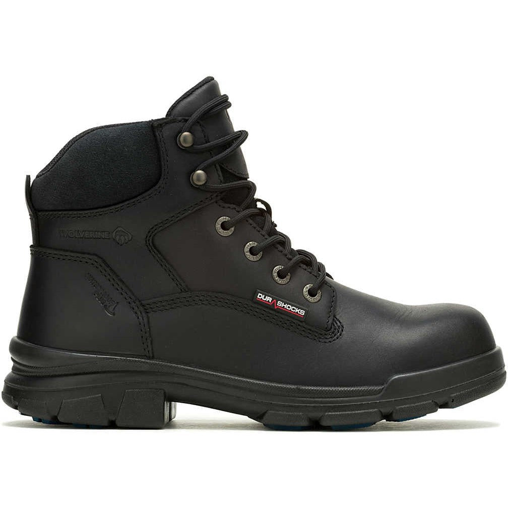 Wolverine Men's Durashocks Slip Resistant Icon 6" Composite Toe Waterproof Work Boot -Black- W241098 - Overlook Boots