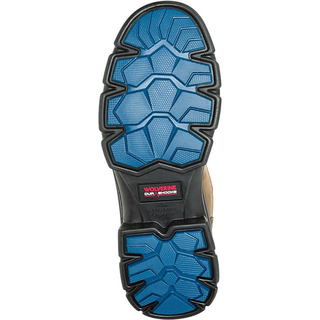 Wolverine Men's Durashocks Slip Resistant Icon 8" Soft Toe Waterproof Work Boot -Brown- W240029 - Overlook Boots